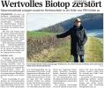 WLZ: Wertvolles Biotop zerstört